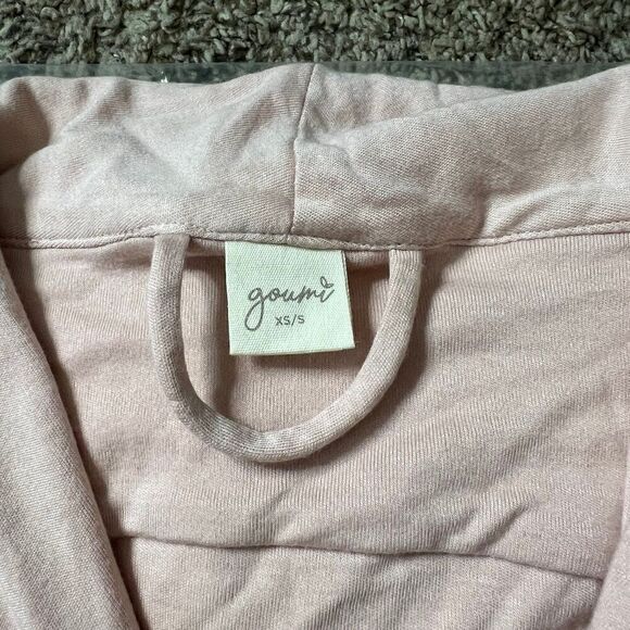 NWT Goumi Kids Mom Rose Robe XS/S Womens Bamboo Organic Pink Pockets - Picture 2 of 4